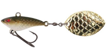 WOBLER Z OBROTOWYM WIRUJĄCYM OGONKIEM PRZYNĘTA - M-TAIL 6g/DIRTY OLIVE - op