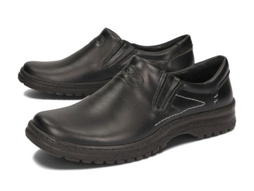 Moccasins мужская обувь широкая 869 черные 43
