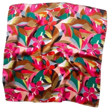 APASZKA GAWROSZKA BANDANA CHUSTA 70x70CM w kwiaty