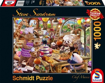 PQ Puzzle 1000 STEVE SUNDRAM Zwierzaki w kuchni