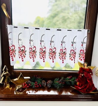 Firanka Kuchnia Zazdrostka Laska Cukrowa Święta Boże Narodzenie 40 wys