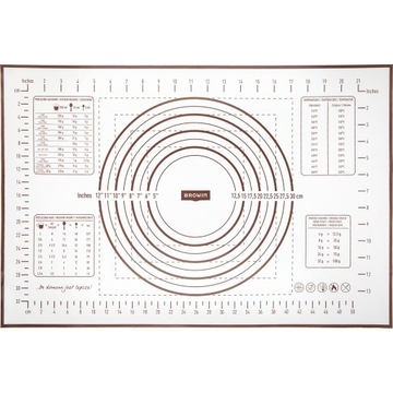 СИЛИКОНОВАЯ ДОСКА 60x40см XL БОЛЬШОЙ СКЛАДНОЙ ПРОТИВОСКОЛЬЖАЮЩИЙ КОВрик ДЛЯ ТЕСТА