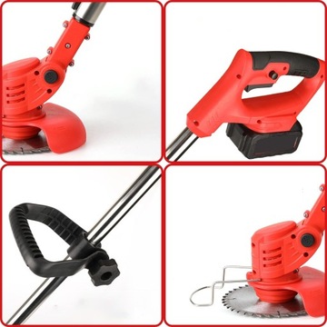 ТРИММЕР ДЛЯ ТРАВЫ 21 В 2X АККУМУЛЯТОРНАЯ КОСИЛКА ТЕЛЕСКОПИЧЕСКИЙ РЫЧАГ РЕГУЛИРОВКИ
