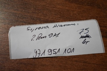 KLAKSON SIGNÁL TRUBKA PANAMERA PORSCHE OE 971951101