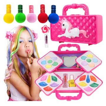 НАБОР МАКИЯЖА, ПАЛИТРА ТЕНЕЙ для детей, ЦВЕТНЫЕ КРАСКИ ДЛЯ ВОЛОС