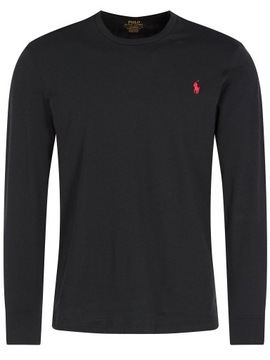 polo ralph lauren longsleeve koszulka męska z długim rękawem czarna