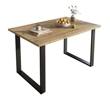 Stół ART 125 cm industrialny salon dąb artisan