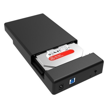 Черный чехол Orico для накопителя SATA 3,5 дюйма USB 5 Гбит/с + кабель USB 3.0, блок питания