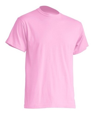 T-SHIRT MĘSKA koszulka PREMIUM 190g JHK TSRA-190 jasny róż PK r. L