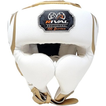 Боксерский шлем Rival RHG100 Белый/Золотой L