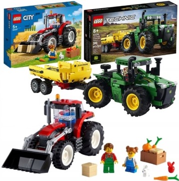 LEGO Technic Traktor JOHN DEERE 42136 + LEGO City 60287 ZESTAW NA PREZENT