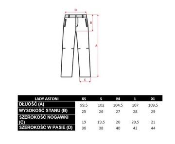 БРЮКИ ЖЕНСКИЕ LADY ASTONI RUMBA КРАСНЫЕ/АНТРАЦИТОВЫЕ - S