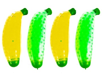 BANAN DUŻY GNIOTEK ANTYSTRESOWY ZABAWKA SENSORYCZNA ZESTAW 4SZT