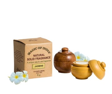 Indyjskie naturalne perfumy w kremie JAŚMIN + Próbka GRATIS!