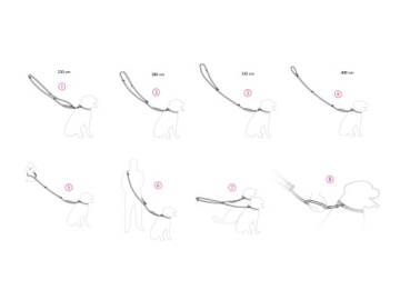 AMIPLAY Поводок 8-в-1 BEHAPPY S DONUT