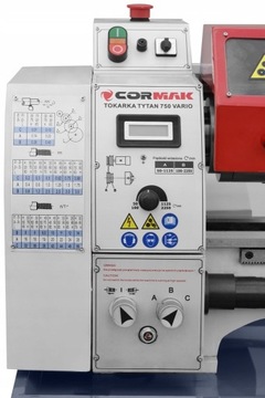 ТОКАРНЫЙ СТАНОК ПО МЕТАЛЛУ TYTAN 750 VARIO НЕПРЕРЫВНАЯ РЕГУЛИРОВКА + ОСНОВАНИЕ