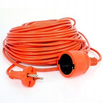PRZEDŁUŻACZ OGRODOWY Kabel 30 metrów Pomarańczowy