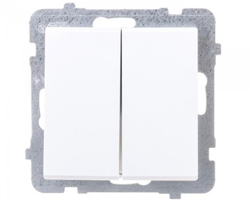 OSPEL SONATA Белый двойной разъем LP-2R/m/00