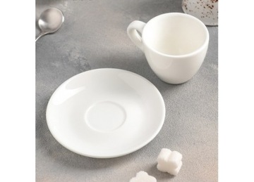 Чашка для чая и кофе 300 мл с блюдцем 15 см, фарфор Wilmax