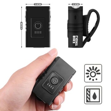 LAMPKA ROWEROWA PRZÓD TYŁ ZESTAW DO ROWERU LED USB