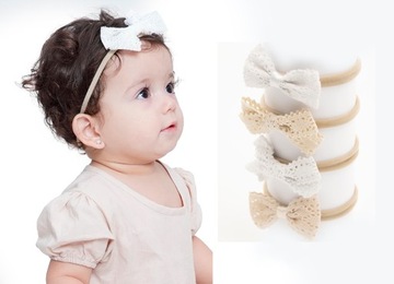 Набор из 4 PCS Band Band Boho Bows Lace - Крещение