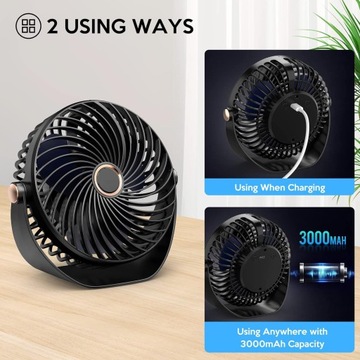 НАСТОЛЬНЫЙ ВЕНТИЛЯТОР ПОРТАТИВНЫЙ МИНИ-ДОМАШНИЙ НАСТОЛЬНЫЙ ВЕНТИЛЯТОР 360° USB