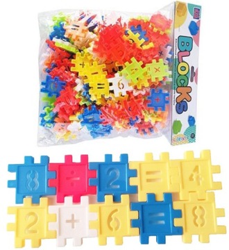 Klocki Puzzle WAFLE Edukacyjne BLOCKS 150elementów