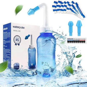 NetiPot zestaw do płukania zatok dla dorosłych i dzieci 300ml + 45 op. soli