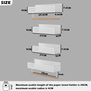 МАГНИТНАЯ ПОЛКА ДЛЯ ХОЛОДИЛЬНИКА-ОРГАНИЗАТОР ДЛЯ СПЕЦИЙ С ДЕРЖАТЕЛЕМ ДЛЯ ПОЛОТЕНЦЕВ