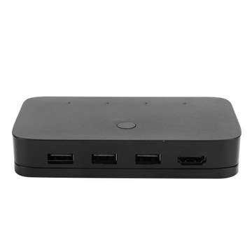HDMI KVM-переключатель, 4 порта, компьютерный хост, 4 входа, 1 выход, 4k HD USB, общий доступ к сети