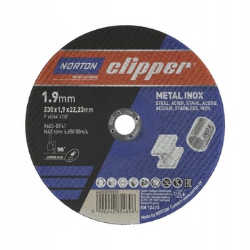 TARCZA DO CIĘCIA METALU CLIPPER 230*1,9*22,2NORTON