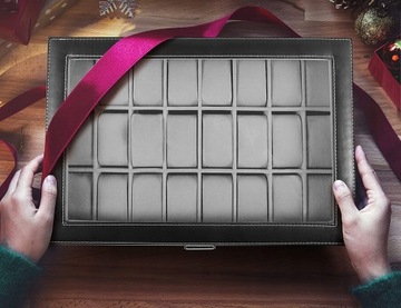 КОРОБКА-ОРГАНИЗАТОР КОРОБКА КОРОБКА ДЛЯ ЧАСОВ КАССЕТА ПОДАРОЧНАЯ 24 G12