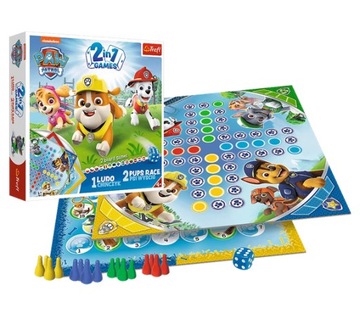 СЕМЕЙНАЯ НАСТОЛЬНАЯ ИГРА ДЛЯ 4-ЛЕТНЕГО КИТАЙСКОГО СОБАЧЬЕГО ГОНКА 2В1 PAW PATROL CUBES