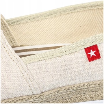 Espadryle damskie Big Star beżowe tenisówki wsuwane FF276026 37