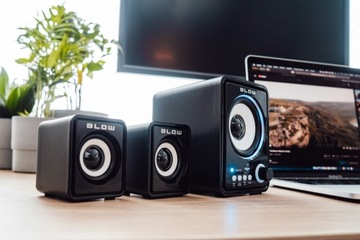 КОМПЛЕКТ ДИНАМИКОВ САБВУФЕРА 2.1 USB SD AUX РАДИО FM LED 11 Вт