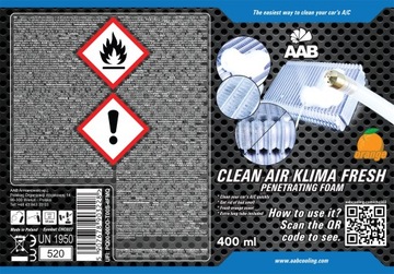 24xAAB AIR FRESH ПЕНА ДЛЯ ОЧИСТКИ КОНДИЦИОНЕРА ВОЗДУХА
