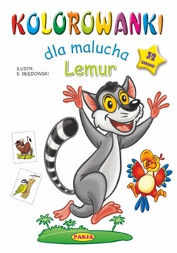 Kolorowanki dla malucha Lemur Ernest Błędowski