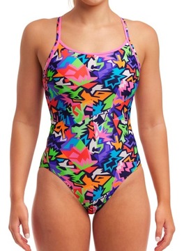 Strój kąpielowy jednoczęściowy FUNKITA Sharp Edges Diamond Back 10 (UK32) S