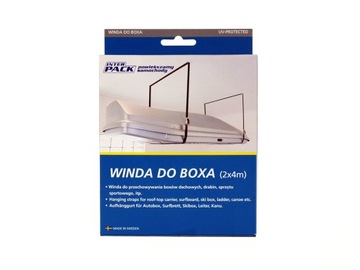 Wieszak winda wyciąg pod sufit do boxa dachowego deski SUP Inter Pack