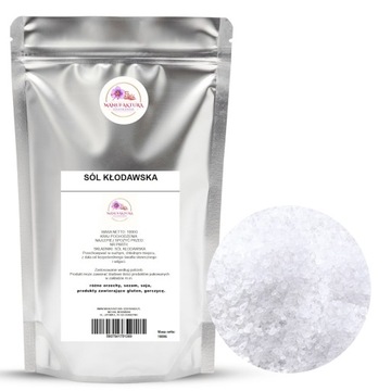 SÓL KŁODAWSKA biała sól kamienna 1kg MANUFAKTURA-SZAFRANEK