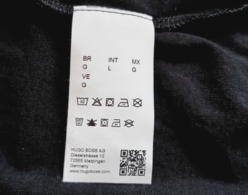 HUGO BOSS KOSZULKA T-SHIRT CZARNA LOGO M