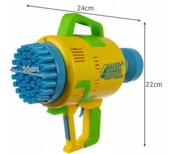 Банковочная машина «Базука» ПИСТОЛЕТ АККУМУЛЯТОР USB LED - АВТОМАТИЧЕСКИЙ + 2 ЖИДКОСТИ