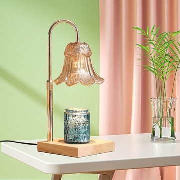 Lampa stołowa z podgrzewaczem do świec, przeznaczona do świec zapachowych