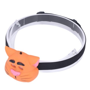 Детский налобный фонарь в форме кота 2 режима