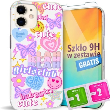 Etui Clear Case + Szkło 9H do iPhone 11