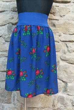 SPÓDNICA DAMSKA GÓRALSKA W KWIATY ROZM. M