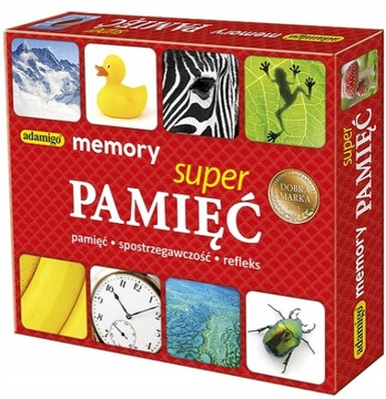 GRA PAMIĘCIOWA SUPER PAMIĘĆ MEMORY REFLEKS ADAMIGO