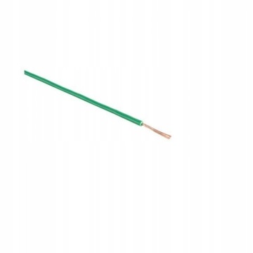 Przewód H05V-K 0,5mm2 ZIELONY 100mb TELEFONIKA