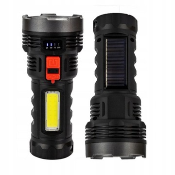Светодиодный фонарик USB 2в1 + солнечная панель VERGIONIC