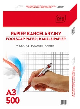 Papier kancelaryjny A3 500 # kratka Interdruk